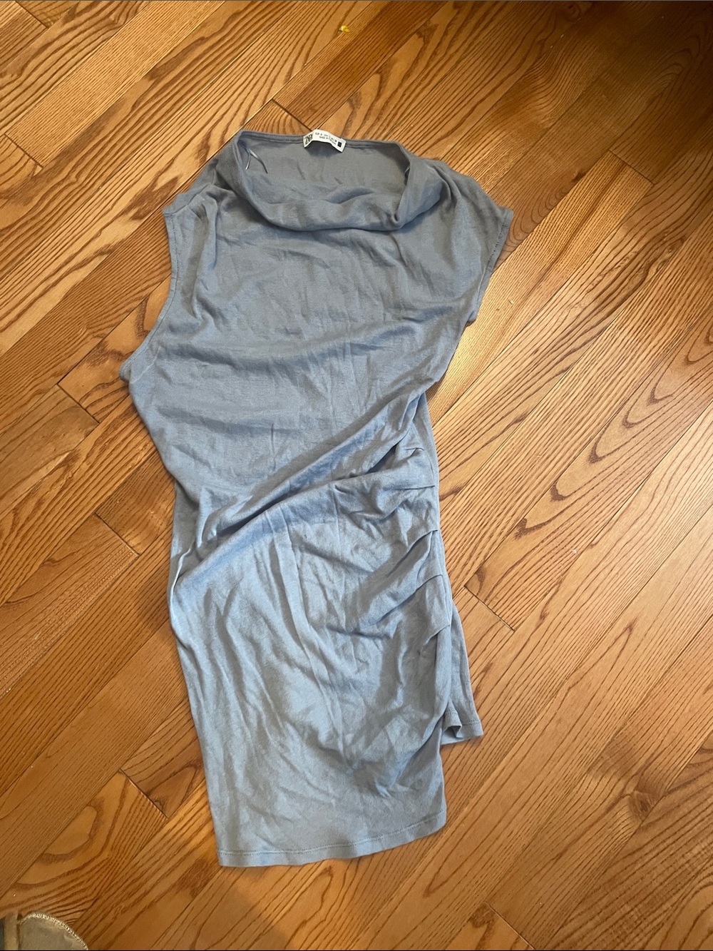 Light Blue Sleeveless Cowl Neck Women’s Top  Zara